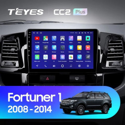 Штатная магнитола Teyes CC2 Plus 6/128 Toyota Fortuner (2008-2014) F1
