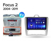 Штатная магнитола Teyes CC2L Plus 1/16 Ford Focus 2 Mk 2 (2005-2010) F2