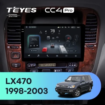Штатная магнитола Teyes CC4 Pro 8/128 Lexus LX470 J100 (1998-2003) F2
