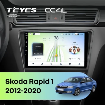 Штатная магнитола Teyes CC4L 6/64 с DTS Skoda Rapid 1 (2012-2020) F2