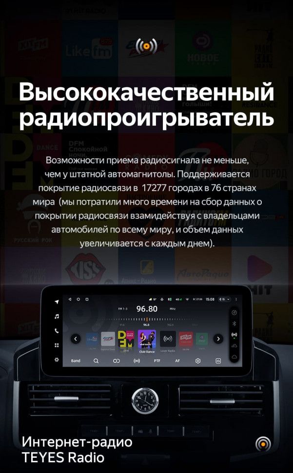 Штатная магнитола Teyes LUX ONE 6/128 Toyota Land Cruiser 200 (2007-2015) Тип-C