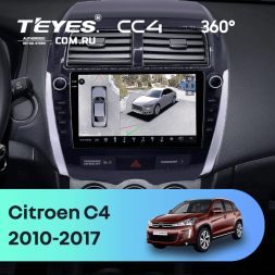 Штатная магнитола Teyes CC4 360 6/64 Citroen C4 Aircross  (2010-2017) F2 Тип-A (9")