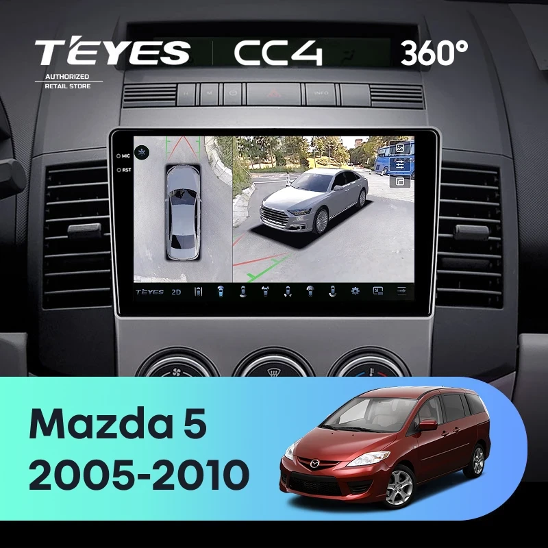 Штатная магнитола Teyes CC4 360 6/64 Mazda 5 2 CR (2005-2010)