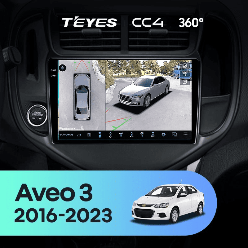 Штатная магнитола Teyes CC4 360 8/128 Chevrolet Aveo 3 (2016-2023)