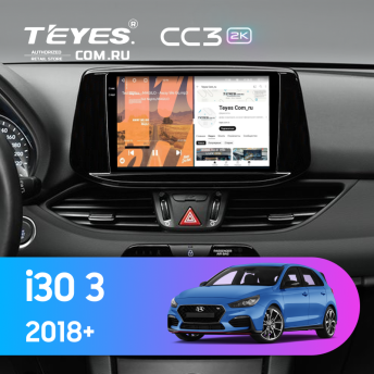 Штатная магнитола Teyes CC3 2K 4/64 Hyundai i30 3 (2018-)