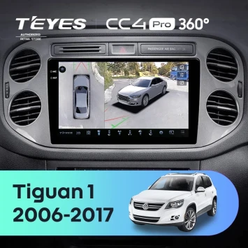Штатная магнитола Teyes CC4 Pro 360 8/128 Volkswagen Tiguan 1 NF (2006-2011) F2