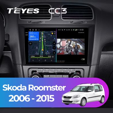 Штатная магнитола Teyes CC3 4/32 Skoda Roomster (2006-2015)