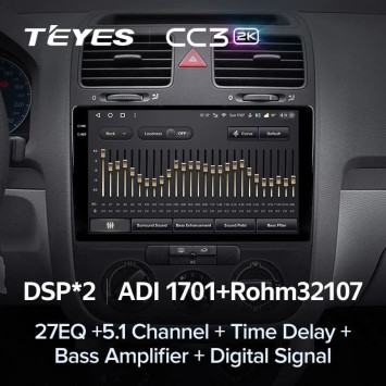 Штатная магнитола Teyes CC3 2K 4/64 Volkswagen Jetta 5 (2005-2010)