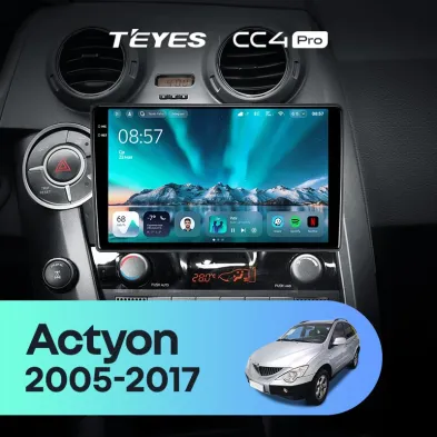 Штатная магнитола Teyes CC4 Pro 12/256 SsangYong Actyon Sports (2005-2017)