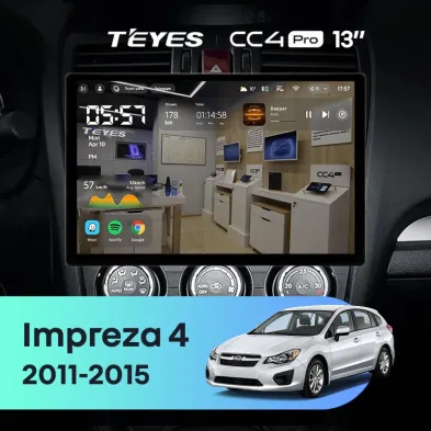 Штатная магнитола Teyes CC4 Pro 12/256 Subaru Impreza 4 (2011-2015) Тип-B (13")