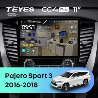 Штатная магнитола Teyes CC4 Pro 8/128 Mitsubishi Pajero Sport 3 (2016-2018) (11")