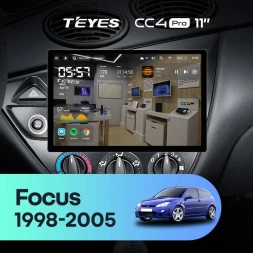 Штатная магнитола Teyes CC4 Pro 8/128 Ford Focus 1 (1998-2005) (11")