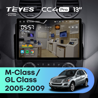 Штатная магнитола Teyes CC4 Pro 8/128 Mercedes-Benz GL-Class (2005-2009) F1 (13&quot;)