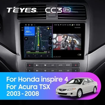 Штатная магнитола Teyes CC3 2K 4/64 Acura TSX (2003-2008)