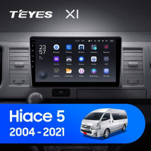 Штатная магнитола Teyes X1 4G 2/32 Toyota Hiace H300 VI (2019-2022) Тип-А