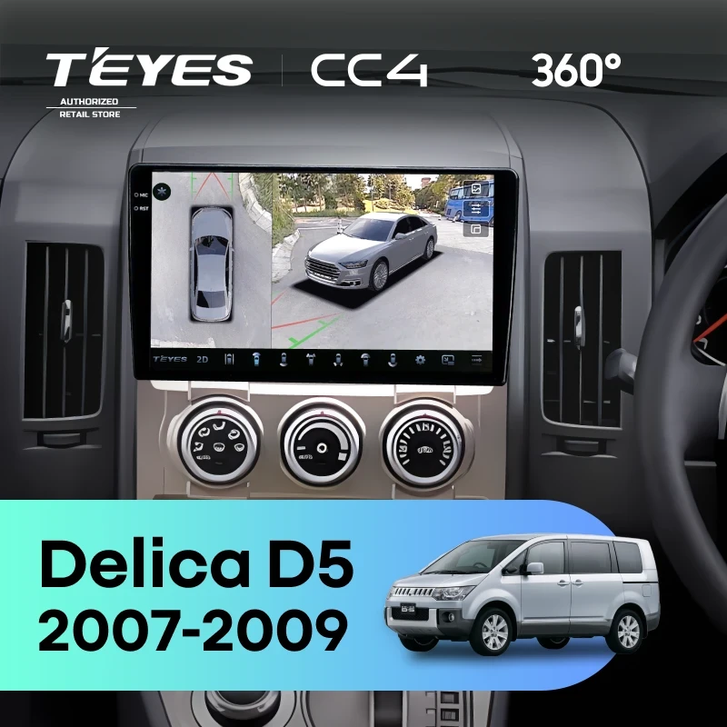 Штатная магнитола Teyes CC4 360 6/64 Mitsubishi Delica D5 (2007-2009)