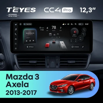 Штатная магнитола Teyes CC4 Pro 12.3" 12/256 Mazda 3 BM (2013-2017) Тип-B