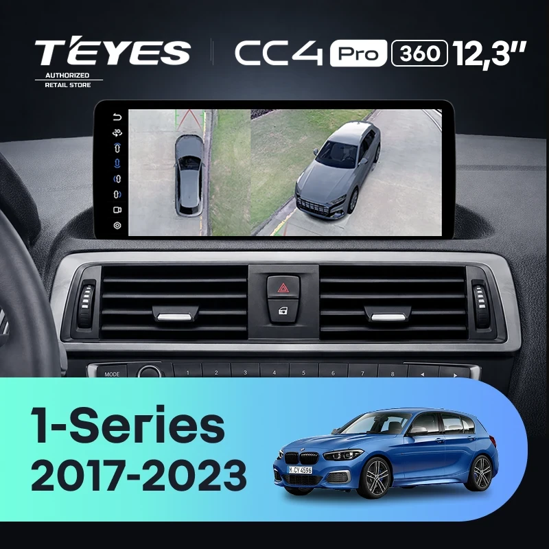 Штатная магнитола Teyes CC4 Pro 12.3" 360 8/128 BMW 1-Series F21 F20 F52 (EVO) (2017-2023)