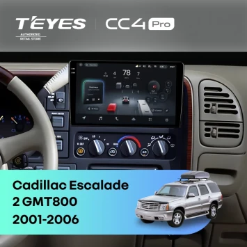 Штатная магнитола Teyes CC4 Pro 12/256 Cadillac Escalade 2 GMT800 (2001-2006)