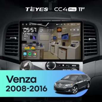 Штатная магнитола Teyes CC4 Pro 12/256 Toyota Venza (2008-2016) (11")