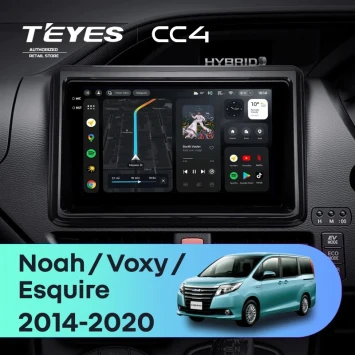 Штатная магнитола Teyes CC4 8/128 Toyota Voxy III R80 (2014-2020) F1 Правый руль