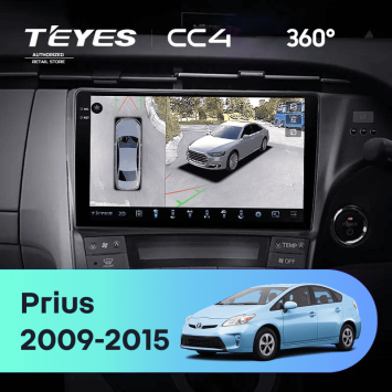 Штатная магнитола Teyes CC4 360 8/128 Toyota Prius 3 XW30 (2009-2015) F2 правый руль
