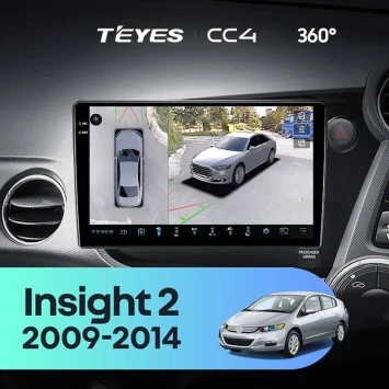 Штатная магнитола Teyes CC4 360 8/128 Honda Insight 2 (2009-2014) Правый руль