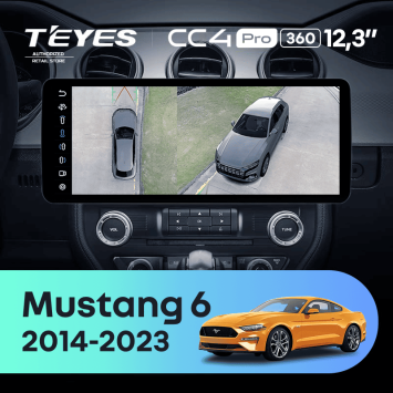 Штатная магнитола Teyes CC4 Pro 12.3" 360 8/128 Ford Mustang 6 S550 (2014-2023)