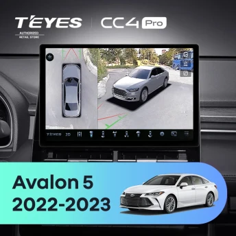 Штатная магнитола Teyes CC4 Pro 360 8/128 Toyota Avalon V XX50 (2022-2023) (13")