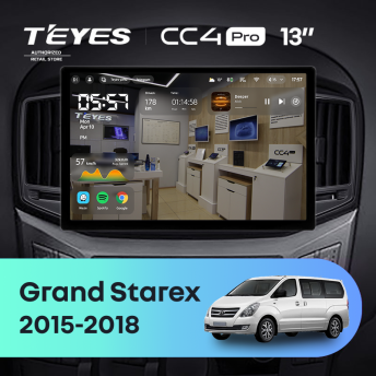 Штатная магнитола Teyes CC4 Pro 8/128 Hyundai Grand Starex (2015-2018) F2 (13")
