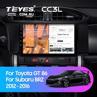 Штатная магнитола Teyes CC3L 4/32 Subaru BRZ (2012-2016)