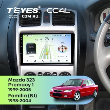 Штатная магнитола Teyes CC4L 4/64 Mazda Premacy 1 (1999-2005) F2