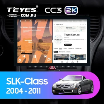Штатная магнитола Teyes CC3 2K 4/64 Mercedes-Benz SLK-Class R171 (2004-2011) (13")
