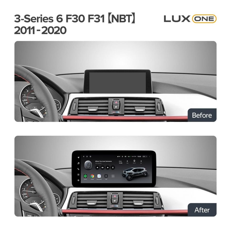 Переходная рамка BMW 3-Series F30 / F31 (NBT) (2011-2020) (12,3&quot;) (TY)