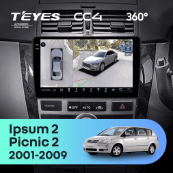 Штатная магнитола Teyes CC4 360 6/64 Toyota Ipsum 2 ACM20 (2001-2009)