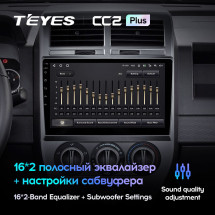Штатная магнитола Teyes CC2 Plus 6/128 Jeep Compass 1 MK (2006-2010)