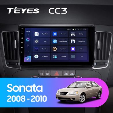 Штатная магнитола Teyes CC3 4/32 Hyundai Sonata NF (2008-2010) F1