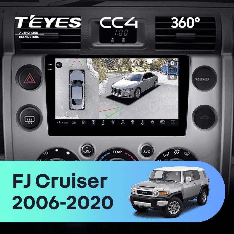 Штатная магнитола Teyes CC4 360 8/128 Toyota FJ Cruiser J15 (2006-2020) F2