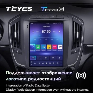 Штатная магнитола Tesla style Teyes TPRO 2 4/32 Opel Insignia 1 рестайлинг (2013-2017)