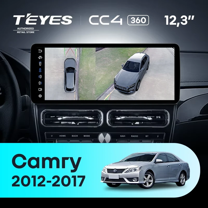 Штатная магнитола Teyes CC4 12.3" 360 6/64 Toyota Camry XV55 XV50 (2012-2017) F1