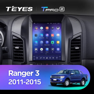 Штатная магнитола Tesla style Teyes TPRO 2 3/32 Ford Ranger 3 (2011-2015)