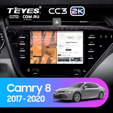 Штатная магнитола Teyes CC3 2K 6/128 Toyota Camry 8 XV 70 (2017-2020) F2
