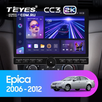 Штатная магнитола Teyes CC3 2K 6/128 Chevrolet Epica 1 (2006-2012) (13&quot; с кнопками)