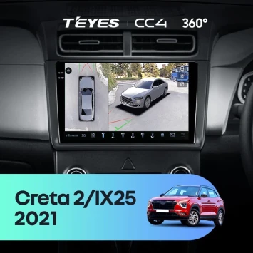 Штатная магнитола Teyes CC4 360 6/64 Hyundai Creta 2 (2021-2022) (матовая) F1
