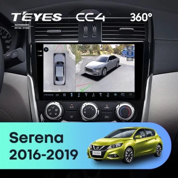Штатная магнитола Teyes CC4 360 8/128 Nissan Serena (2016-2019) Тип-A