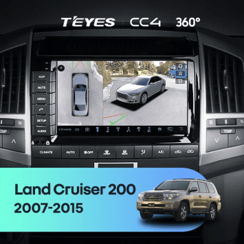Штатная магнитола Teyes CC4 360 8/128 Toyota Land Cruiser 11 200 (2007-2015) F2 Тип-B