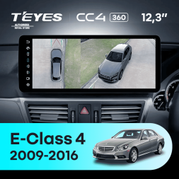 Штатная магнитола Teyes CC4 12.3" 360 8/128 Mercedes-Benz E-Class 4 W212 S207 A207 S212 C207 (NTG 4.0) (2009-2016) Правый руль Universal