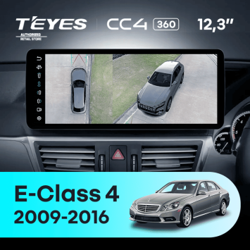 Штатная магнитола Teyes CC4 12.3" 360 8/128 Mercedes-Benz E-Class 4 W212 S207 A207 S212 C207 (NTG 4.0) (2009-2016) Правый руль Universal