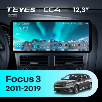 Штатная магнитола Teyes CC4 12.3" 8/128 Ford Focus 3 Mk 3 (2011-2019)