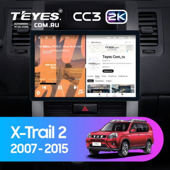 Штатная магнитола Teyes CC3 2K 4/32 Nissan X-Trail T31 (2007-2015) (11&quot;)